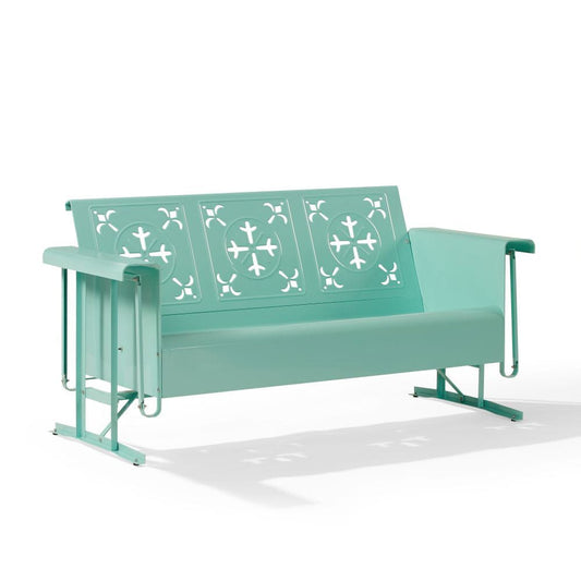 Crosley Furniture - Azalea Retro Outdoor Sofa Glider - CO1034-AQ view 1