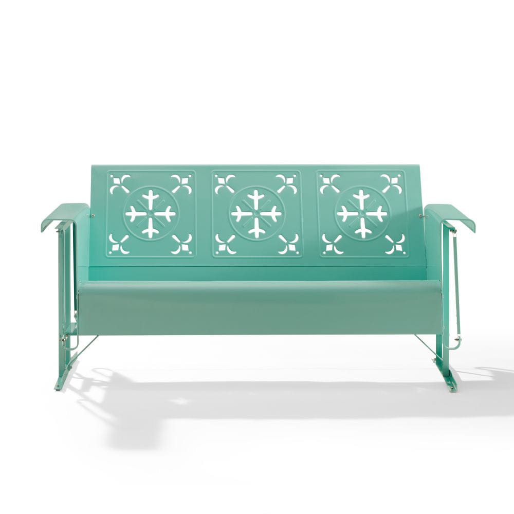 Crosley Furniture - Azalea Retro Outdoor Sofa Glider - CO1034-AQ view 2
