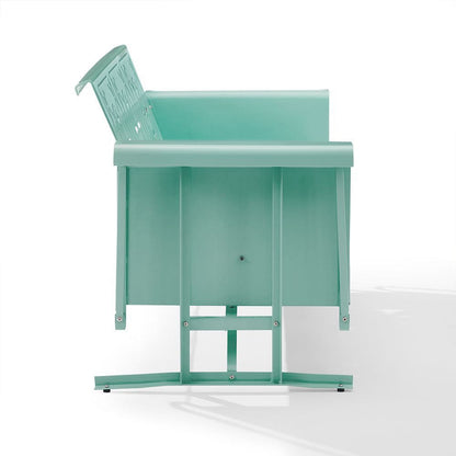Crosley Furniture - Azalea Retro Outdoor Sofa Glider - CO1034-AQ view 5