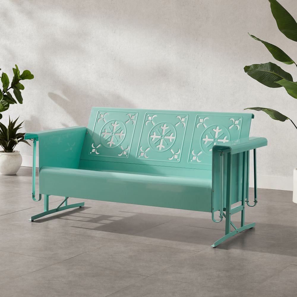 Crosley Furniture - Azalea Retro Outdoor Sofa Glider - CO1034-AQ view 6