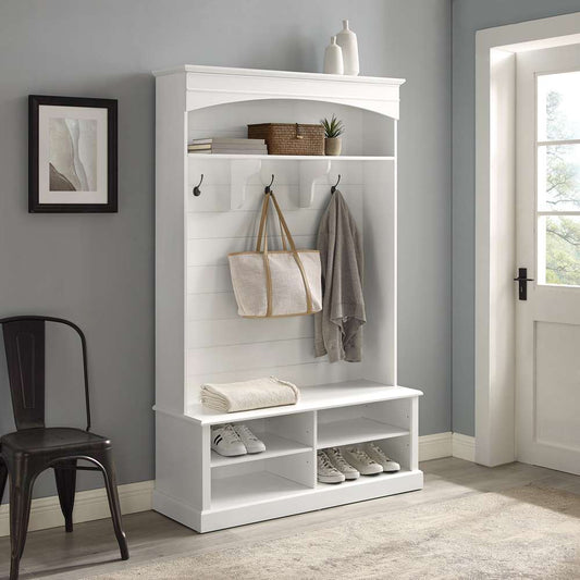 Crosley Furniture - Bartlett Hall Tree White - CF6037-WH veiw 1