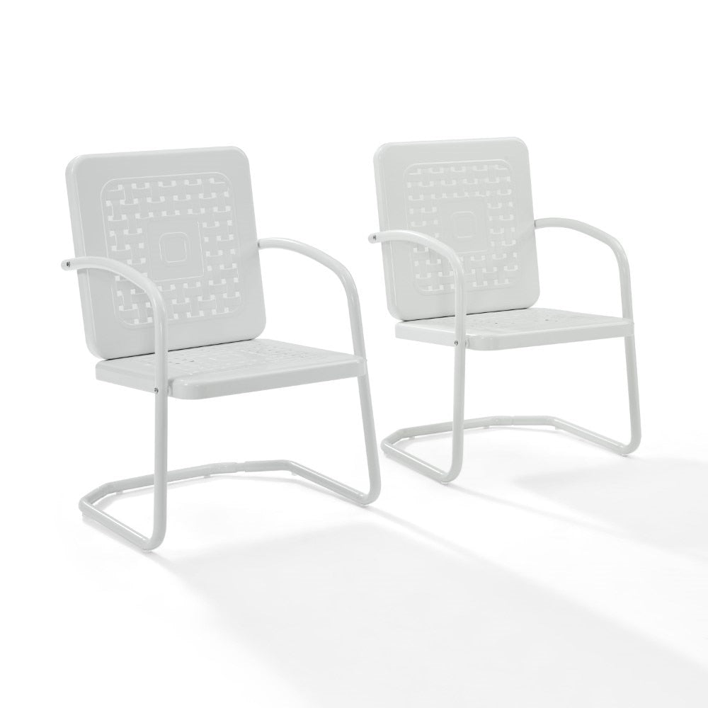 Crosley Furniture - Bates Chair in White (Set of 2) - CO1025-WH view 1