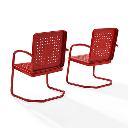 Crosley Furniture - Bates Chair in Red (Set of 2) - CO1025-RE veiw 6