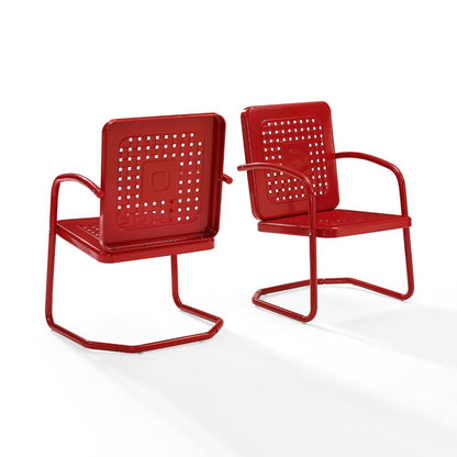 Crosley Furniture - Bates Chair in Red (Set of 2) - CO1025-RE veiw 7