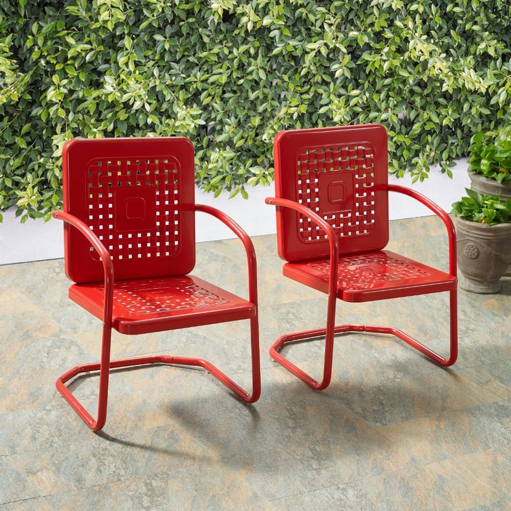 Crosley Furniture - Bates Chair in Red (Set of 2) - CO1025-RE veiw 10