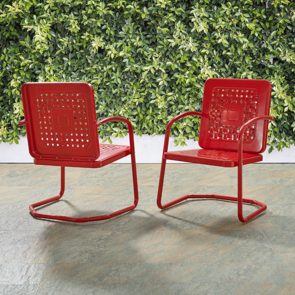 Crosley Furniture - Bates Chair in Red (Set of 2) - CO1025-RE veiw 11