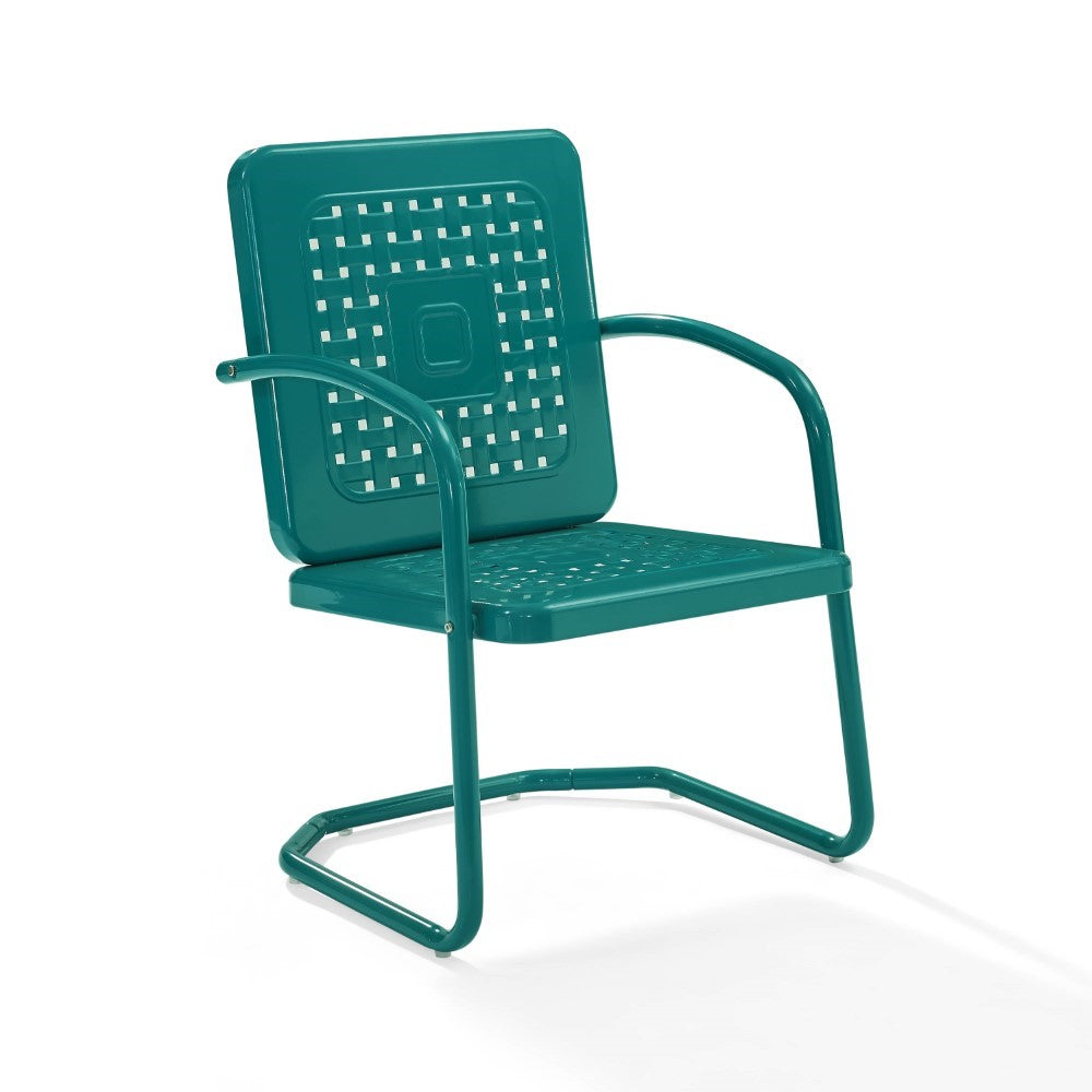 Crosley Furniture - Bates Chair in Turquoise (Set of 2) - CO1025-TU veiw 8