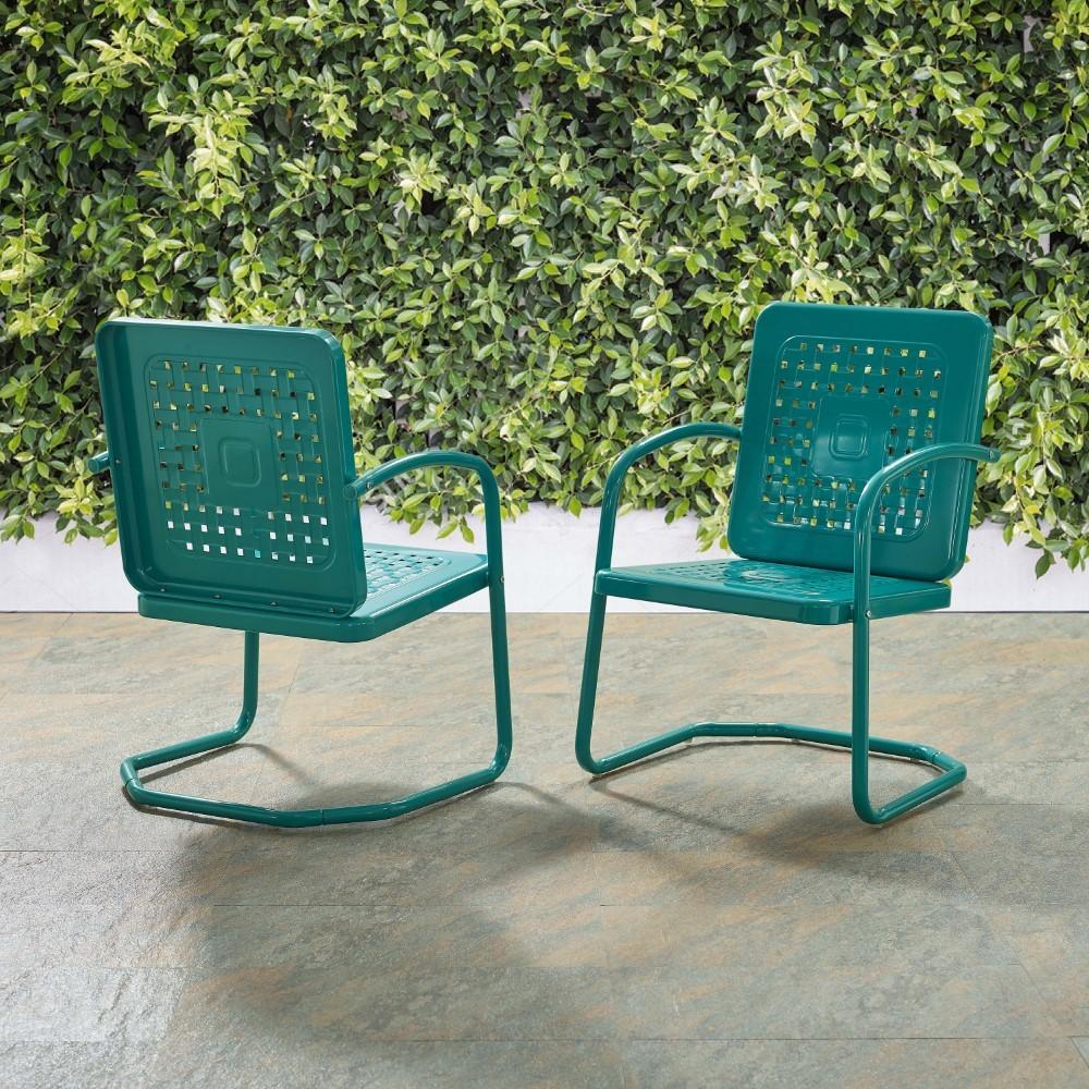 Crosley Furniture - Bates Chair in Turquoise (Set of 2) - CO1025-TU veiw 11