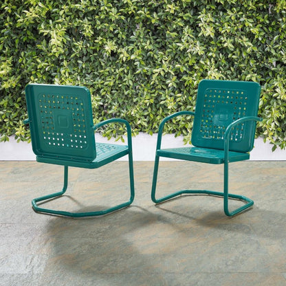 Crosley Furniture - Bates Chair in Turquoise (Set of 2) - CO1025-TU veiw 11