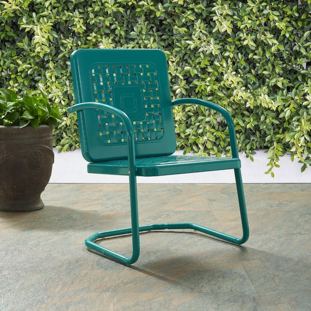 Crosley Furniture - Bates Chair in Turquoise (Set of 2) - CO1025-TU veiw 12