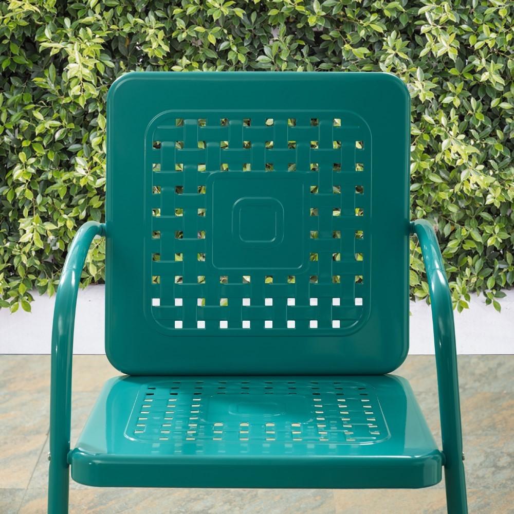 Crosley Furniture - Bates Chair in Turquoise (Set of 2) - CO1025-TU veiw 13