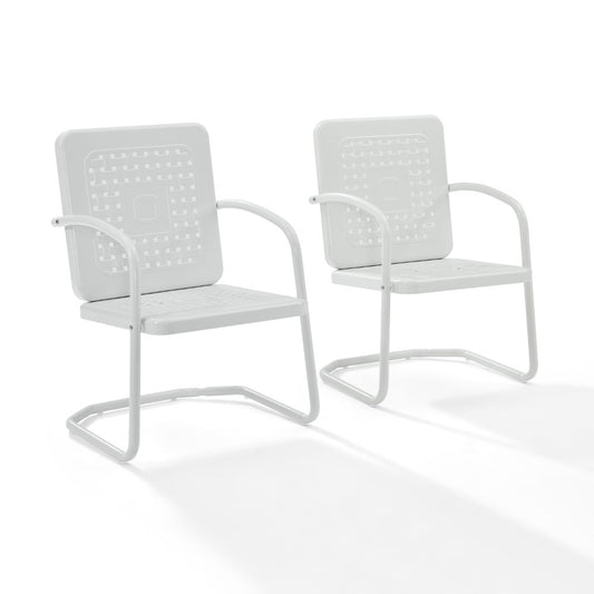 Crosley Furniture - Bates Chair in White (Set of 2) - CO1025-WH veiw 1