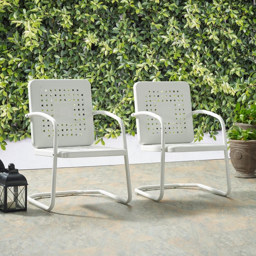 Crosley Furniture - Bates Chair in White (Set of 2) - CO1025-WH veiw 2