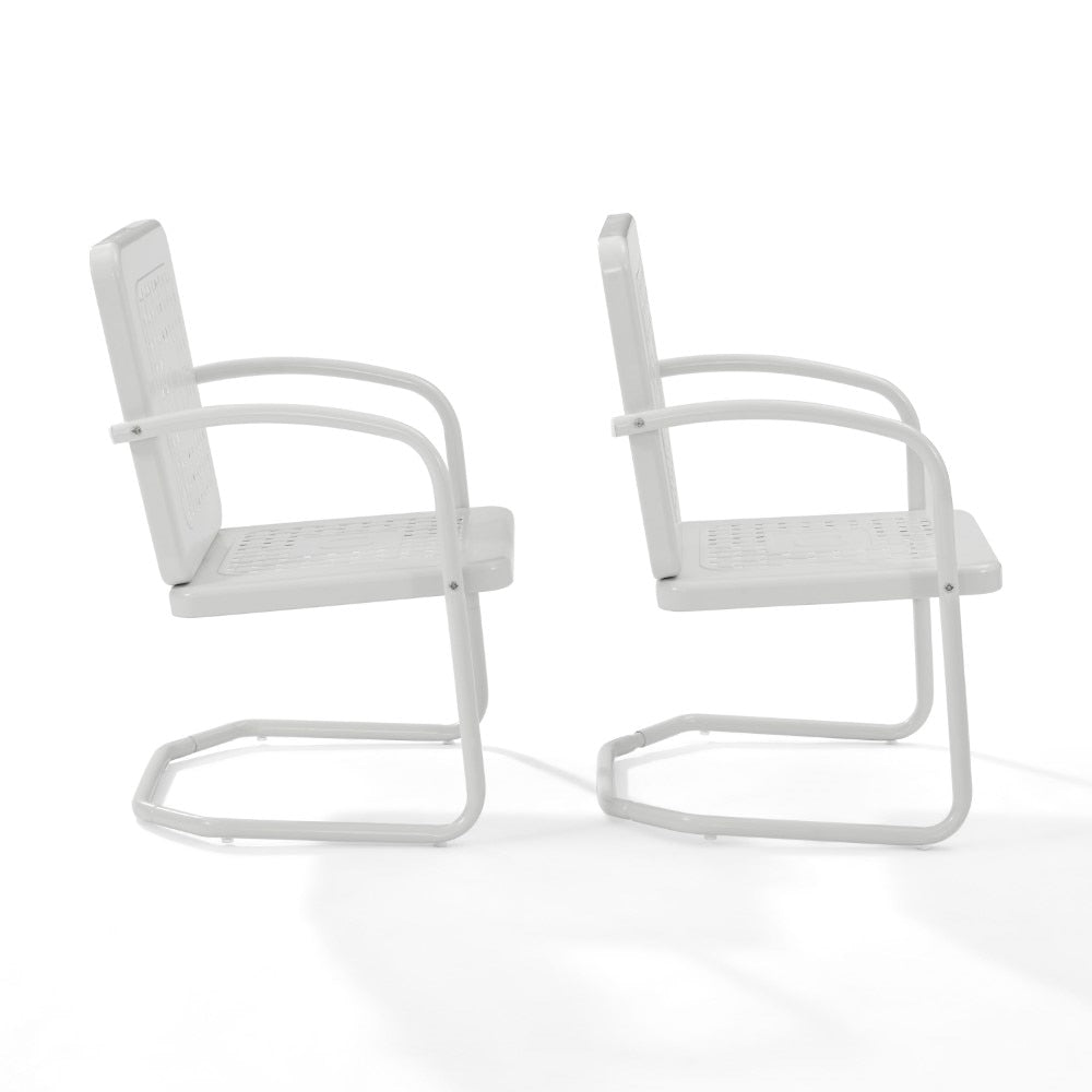 Crosley Furniture - Bates Chair in White (Set of 2) - CO1025-WH veiw 4