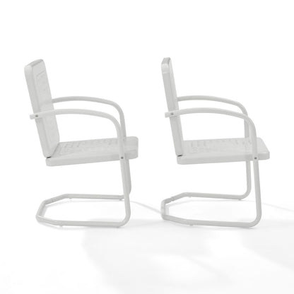 Crosley Furniture - Bates Chair in White (Set of 2) - CO1025-WH veiw 4