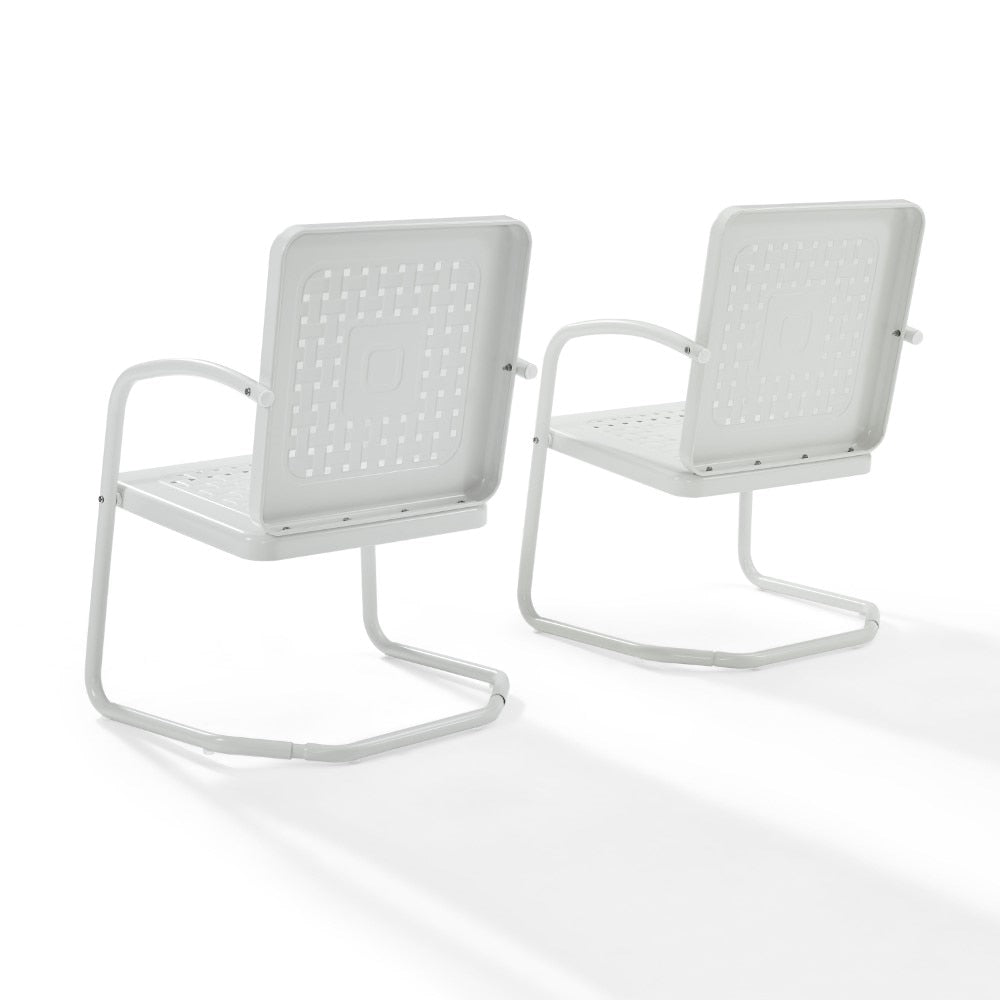 Crosley Furniture - Bates Chair in White (Set of 2) - CO1025-WH veiw 5