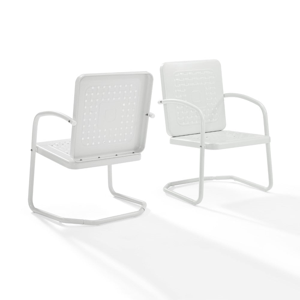 Crosley Furniture - Bates Chair in White (Set of 2) - CO1025-WH veiw 6
