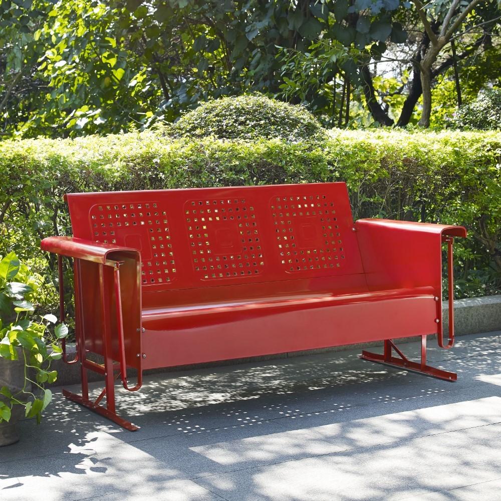 Crosley Furniture - Bates Sofa Glider in Red - CO1023-RE veiw 2
