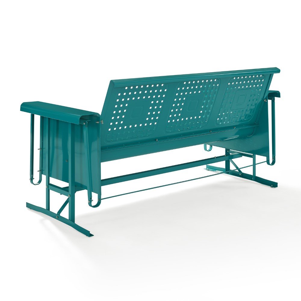 Crosley Furniture - Bates Sofa Glider in Turquoise - CO1023-TU veiw 5