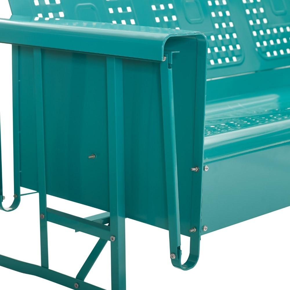 Crosley Furniture - Bates Sofa Glider in Turquoise - CO1023-TU veiw 8