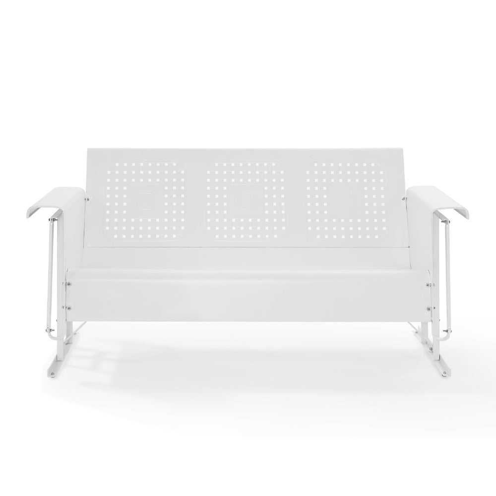 Crosley Furniture - Bates Sofa Glider in White - CO1023-WH veiw 1