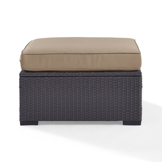 Crosley Furniture - Biscayne Ottoman With Mocha Cushions - KO70127BR-MO_CLOSEOUT veiw 1