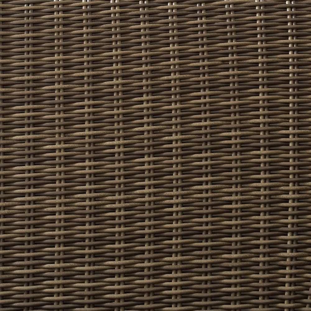 Crosley Furniture - Bradenton 3Pc Outdoor Wicker Sofa Set Gray-Weathered Brown - Sofa and 2 Ottomans - KO70186WB-GY veiw 4