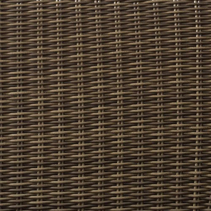 Crosley Furniture - Bradenton 3Pc Outdoor Wicker Sofa Set Gray-Weathered Brown - Sofa and 2 Ottomans - KO70186WB-GY veiw 4