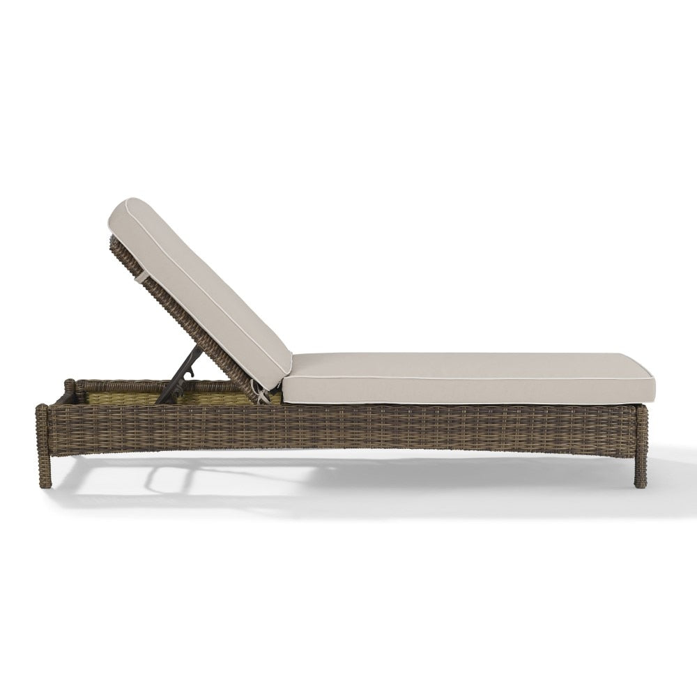Crosley Furniture - Bradenton Chaise Lounge With Sand Cushions - KO70070WB-SA veiw 3
