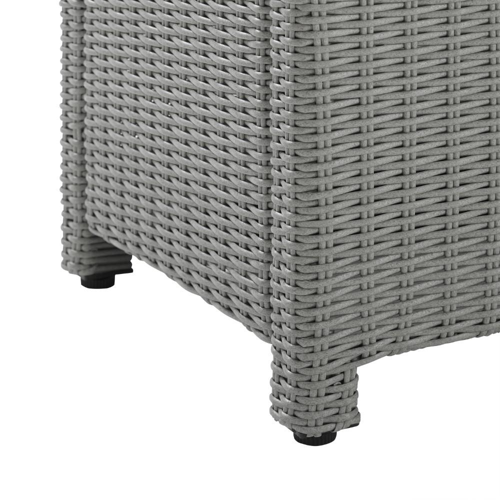 Crosley Furniture - Bradenton Outdoor Wicker Coffee Table Gray - CO7208-GY view 5