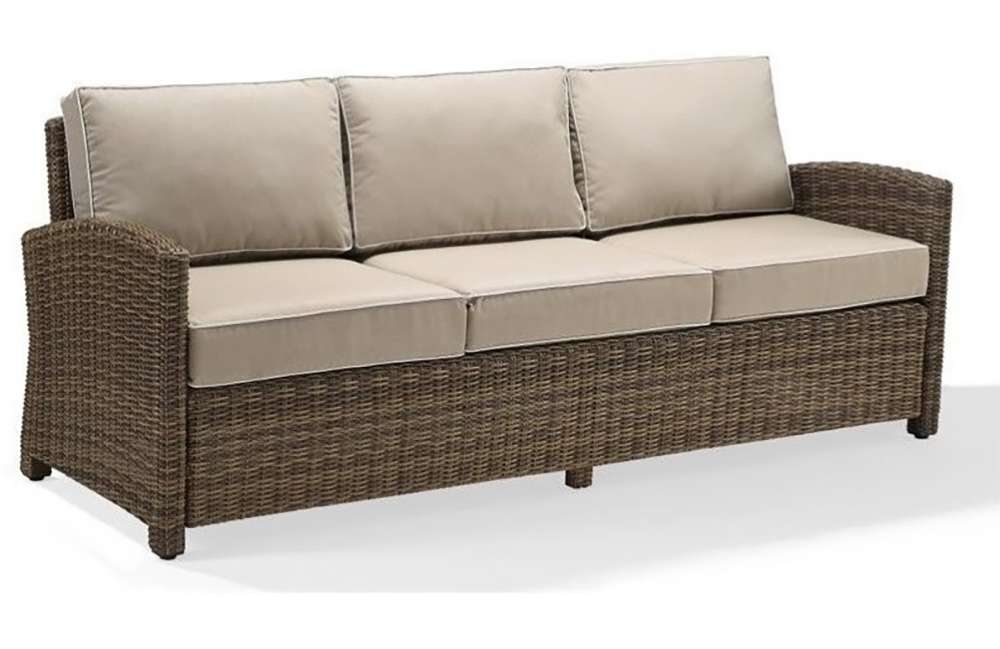 Crosley Furniture - Bradenton Sofa with Sand Cushions - KO70049WB-SA veiw 3