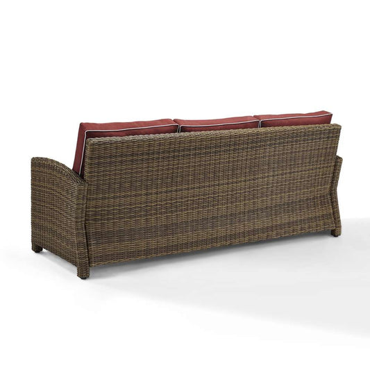 Crosley Furniture - Bradenton Sofa with Sangria Cushions - KO70049WB-SG veiw 2