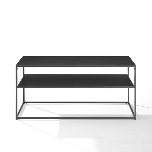 Crosley Furniture - Braxton Coffee Table Matte Black - CF1402-MB veiw 2