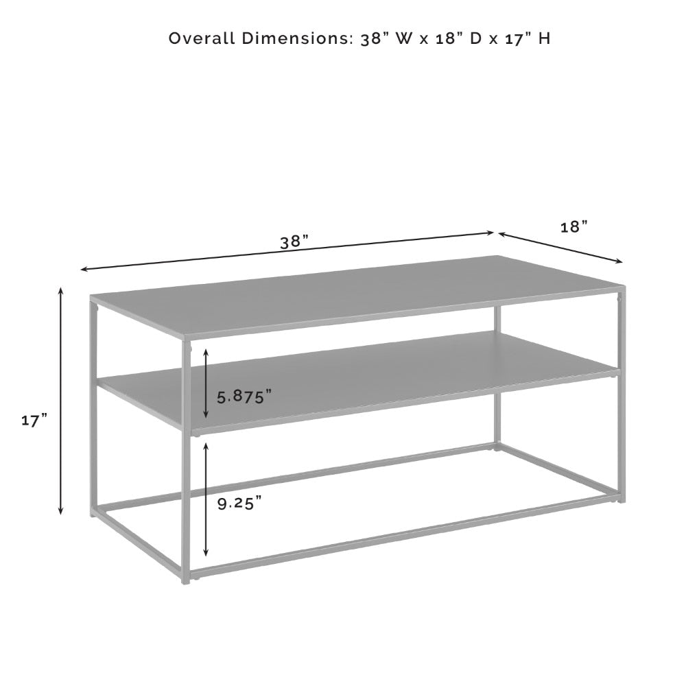 Crosley Furniture - Braxton Coffee Table Matte Black - CF1402-MB veiw 3