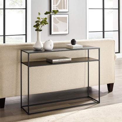 Crosley Furniture - Braxton Console Table Matte Black - CF1400-MB veiw 6