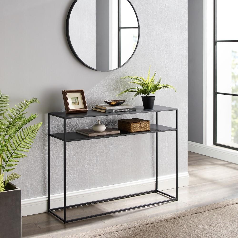 Crosley Furniture - Braxton Console Table Matte Black - CF1400-MB veiw 8