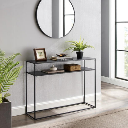 Crosley Furniture - Braxton Console Table Matte Black - CF1400-MB veiw 8