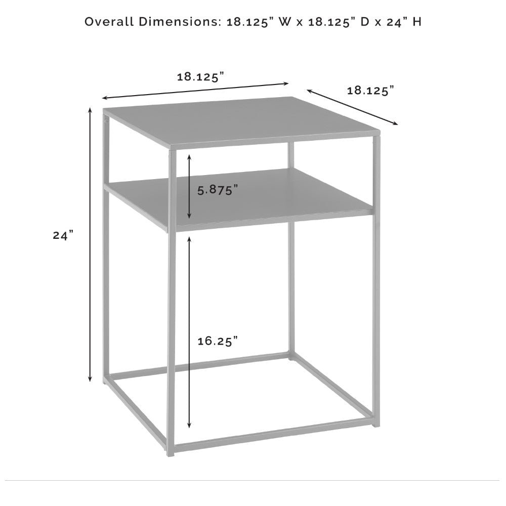 Crosley Furniture - Braxton End Table Matte Black - CF1401-MB veiw 3
