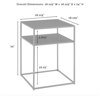 Crosley Furniture - Braxton End Table Matte Black - CF1401-MB veiw 3