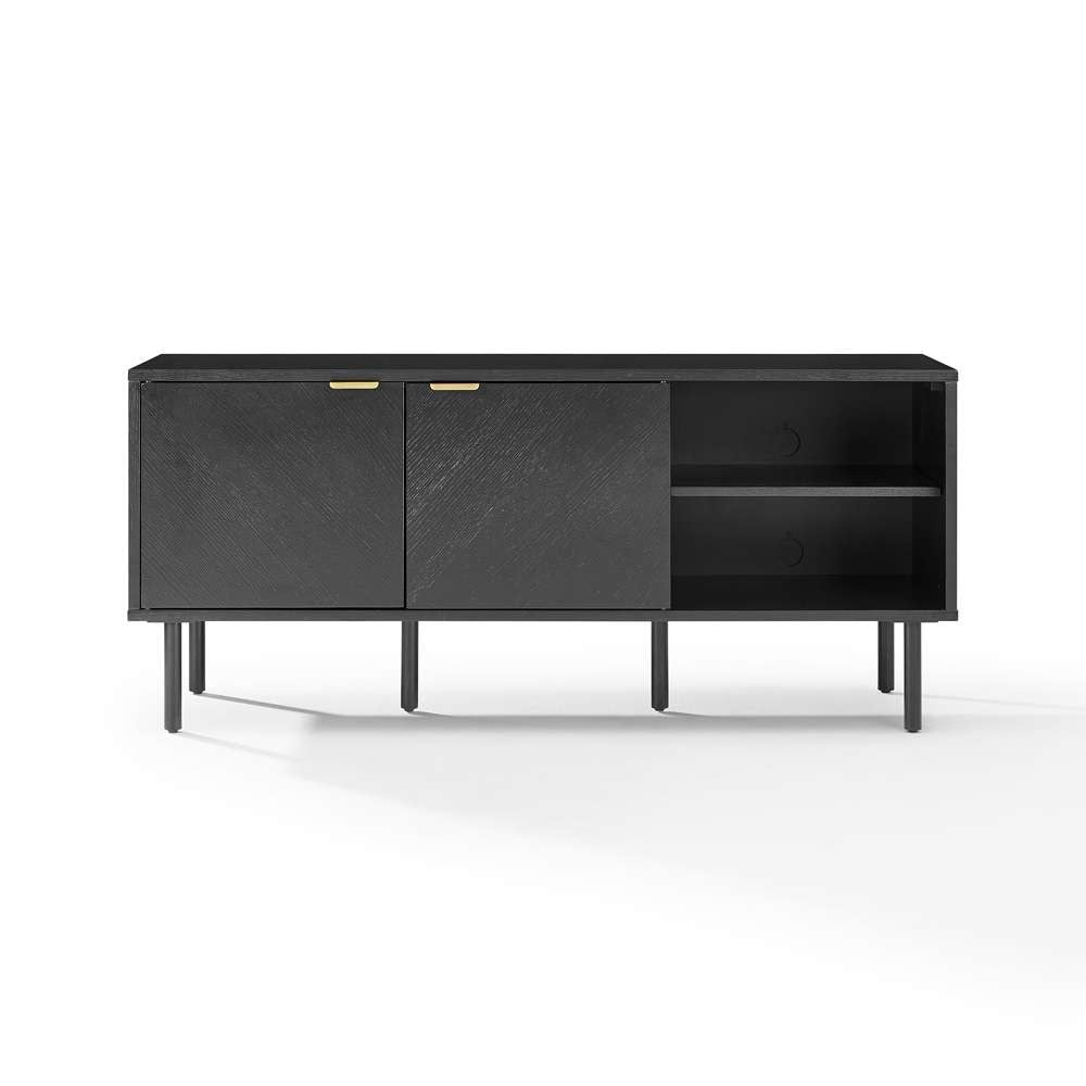 Crosley Furniture - Brody Record Storage Sideboard Black - CF1144-BK veiw 7