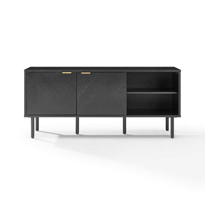 Crosley Furniture - Brody Record Storage Sideboard Black - CF1144-BK veiw 7