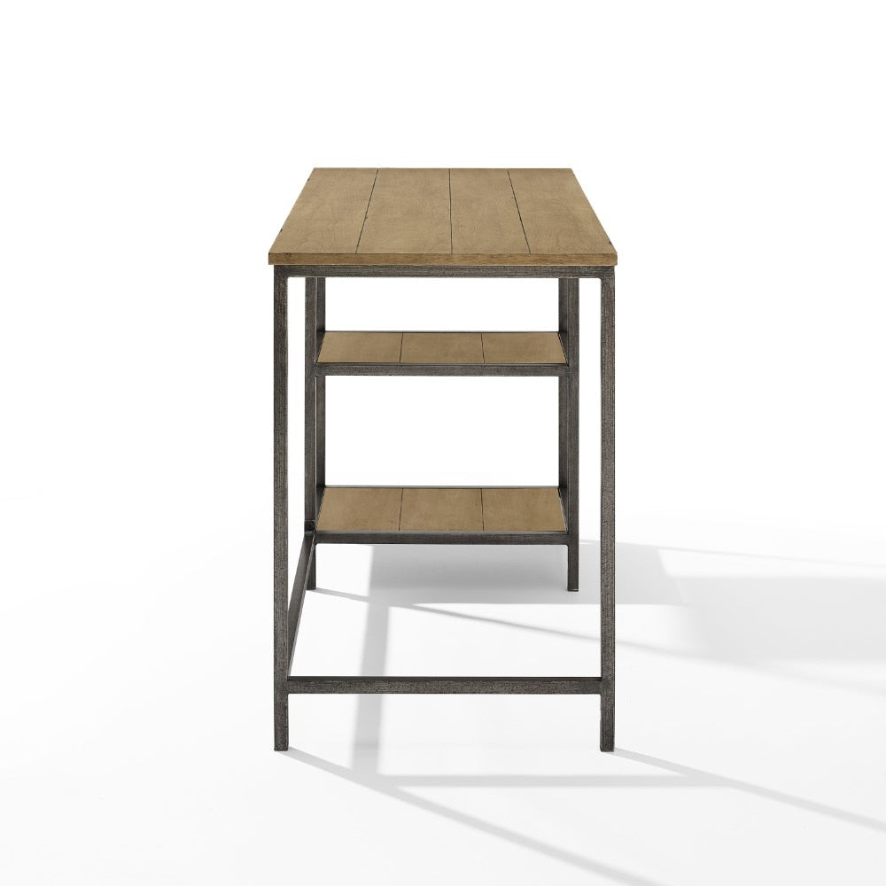 Crosley Furniture - Brooke Desk Washed Oak - CF6512-WO veiw 3