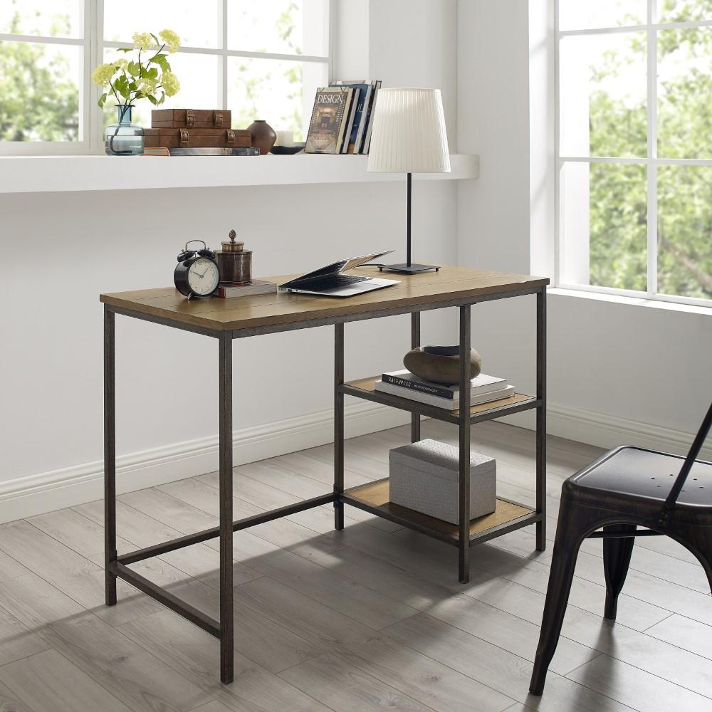 Crosley Furniture - Brooke Desk Washed Oak - CF6512-WO veiw 6