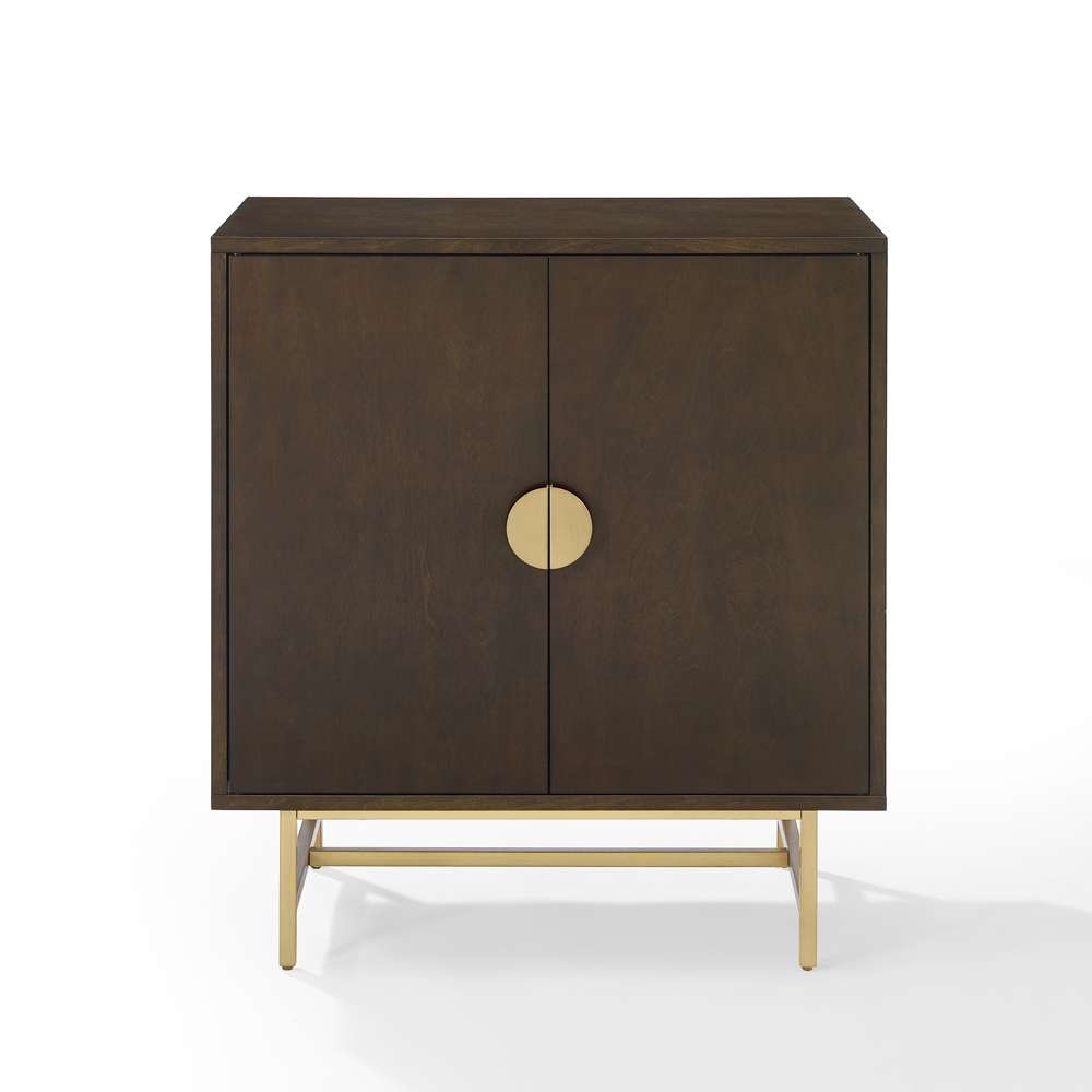 Crosley Furniture -  Cabinet Blair Bar  Dark Brown/Gold - CF4012-BR veiw 3