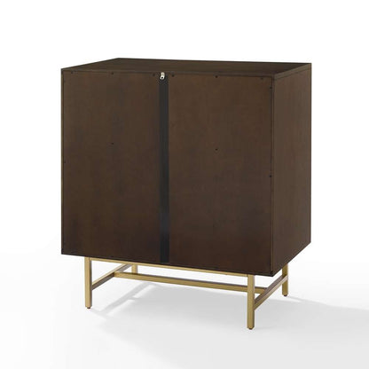 Crosley Furniture -  Cabinet Blair Bar  Dark Brown/Gold - CF4012-BR veiw 5