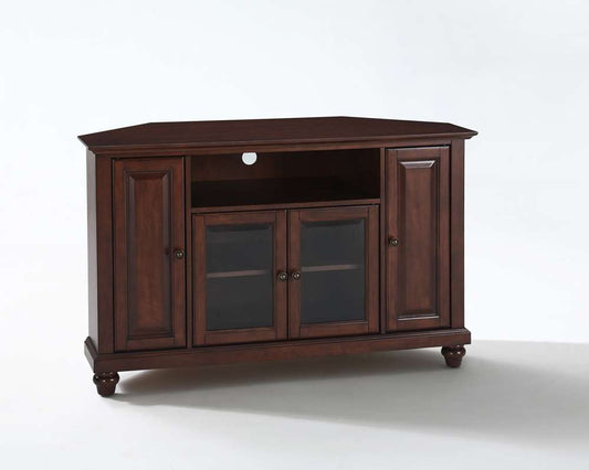 Crosley Furniture - Cambridge 48in Corner TV Stand in Vintage Mahogany Finish - KF10006DMA view 1