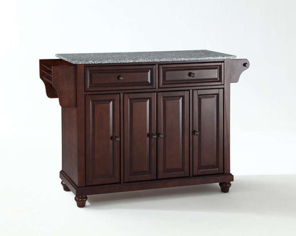 Crosley Furniture - Cambridge Solid Granite Top Kitchen Island in Vintage Mahogany Finish - KF30003DMA veiw 1