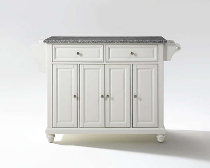 Crosley Furniture - Cambridge Solid Granite Top Kitchen Island in White Finish - KF30003DWH veiw 1