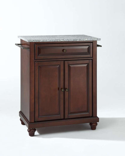 Crosley Furniture - Cambridge Solid Granite Top Portable Kitchen Island in Vintage Mahogany Finish - KF30023DMA veiw 1