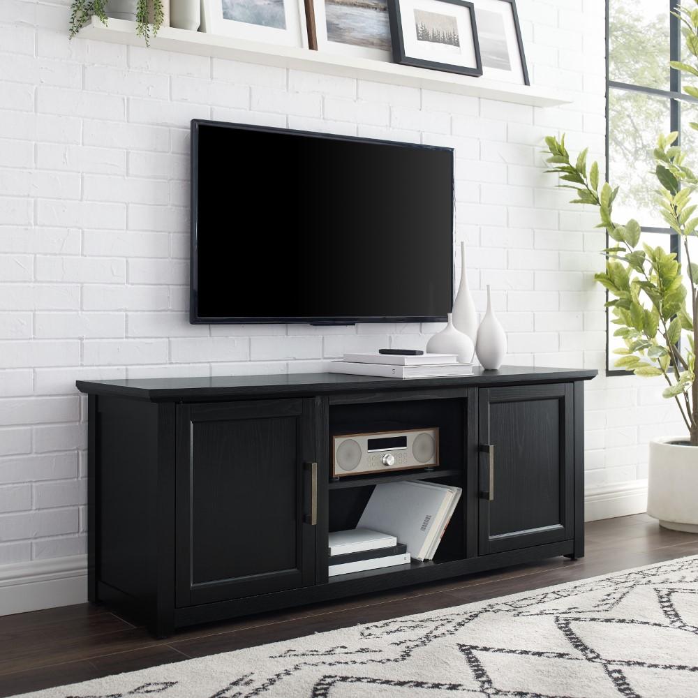 Crosley Furniture - Camden 58in Low Profile Tv Stand Black - CF101158-BK veiw 8